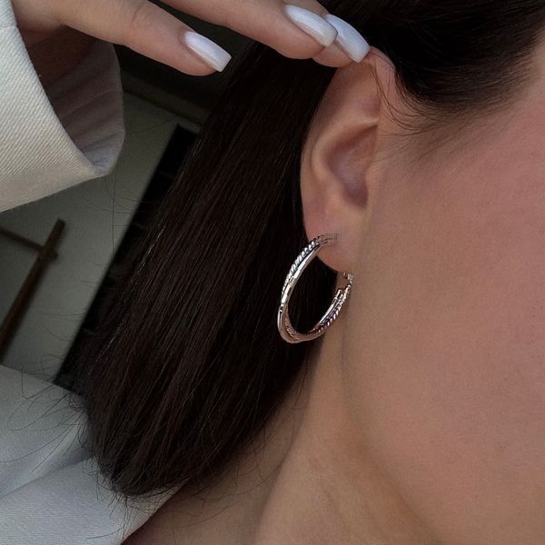 Сережки "Hoops" СС293 фото