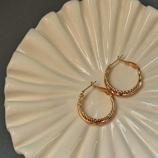 Сережки &ldquo;Golden Hoops&rdquo; СЗ512 фото