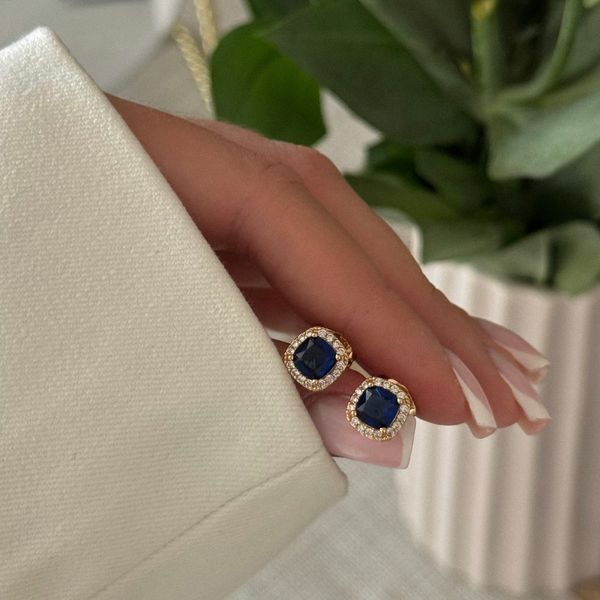 Сережки "Blue Shine" СЗ513 фото