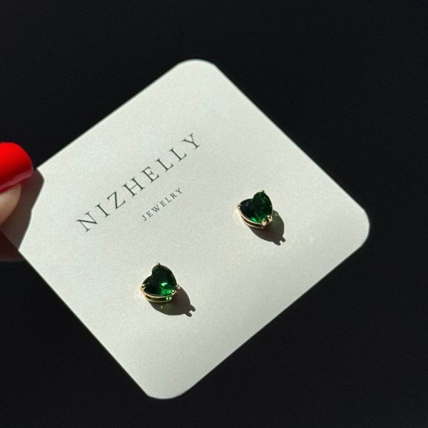 Сережки "Green Heart" СЗ510 фото